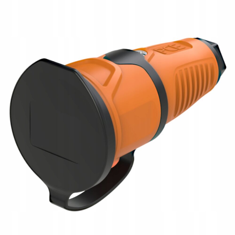 Prise en caoutchouc 16A, IP54, électrique PCE orange hermétique