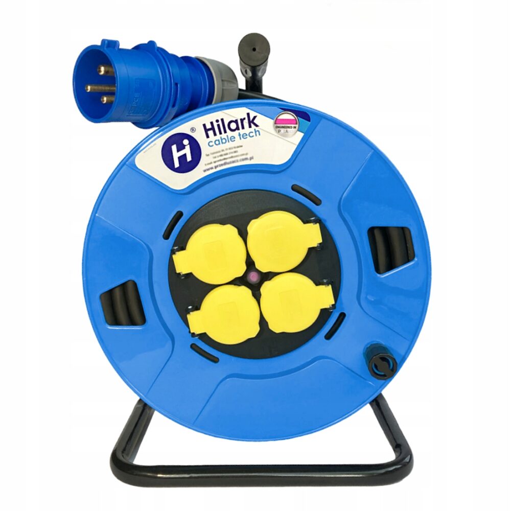 Rallonge en PVC CEE H05VV-F 3×1,5 mm² sur enrouleur 20m