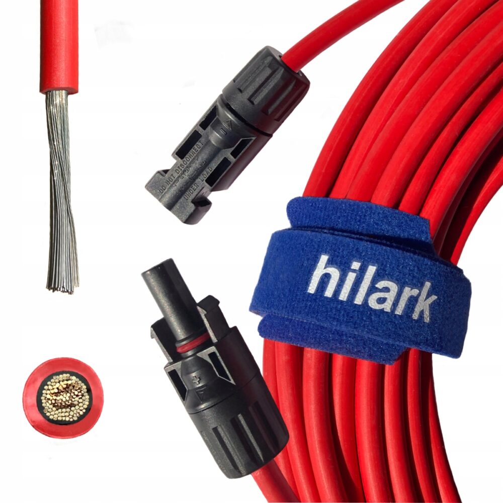 Rallonge MC4 1x6mm² 5m rouge