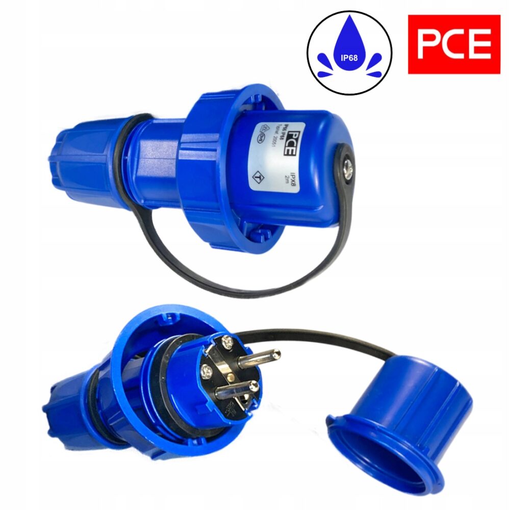 Adaptateur camping-car IP 68/67 H07RN-F 3×2,5 étanche 1m