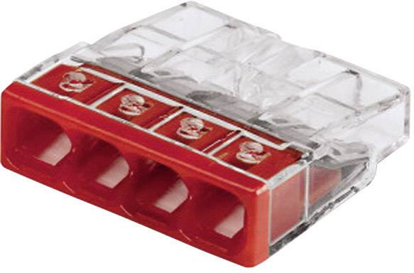 Connecteur rapide Wago 2273-204 fil rigide 4x 0,5-2,5mm raccord rapide 4 voies lot de 100 pièces