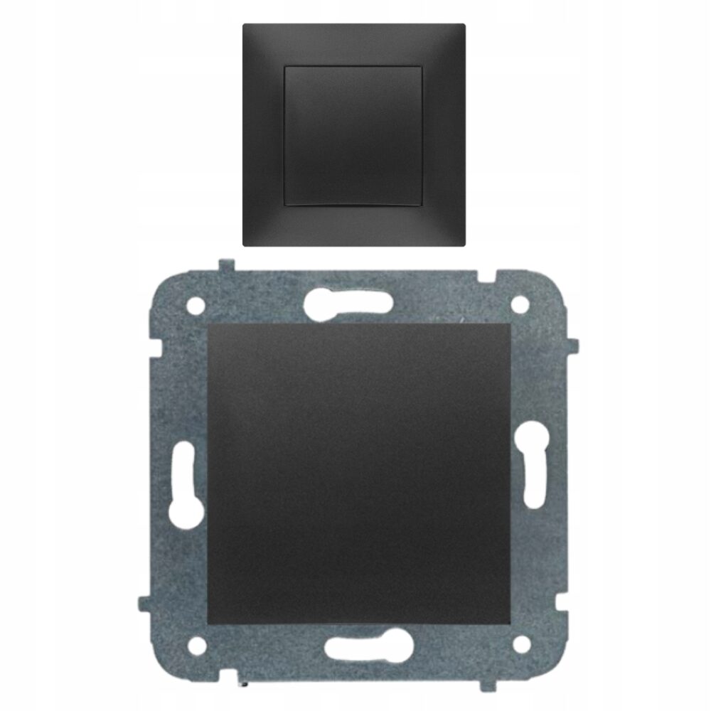 Interrupteur simple électrique CARLA unipolaire s/v 1710-09 noir EPN