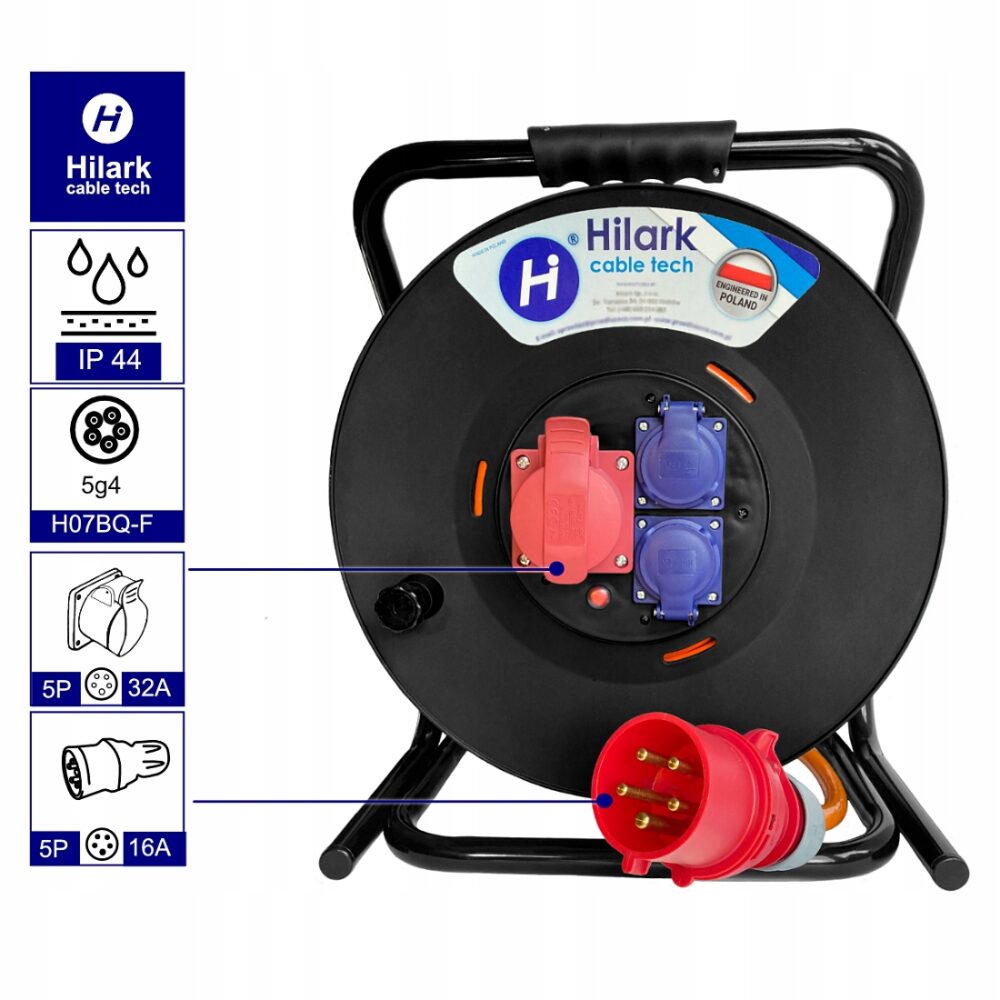 Rallonge H07BQ-F 5x4mm² 1m