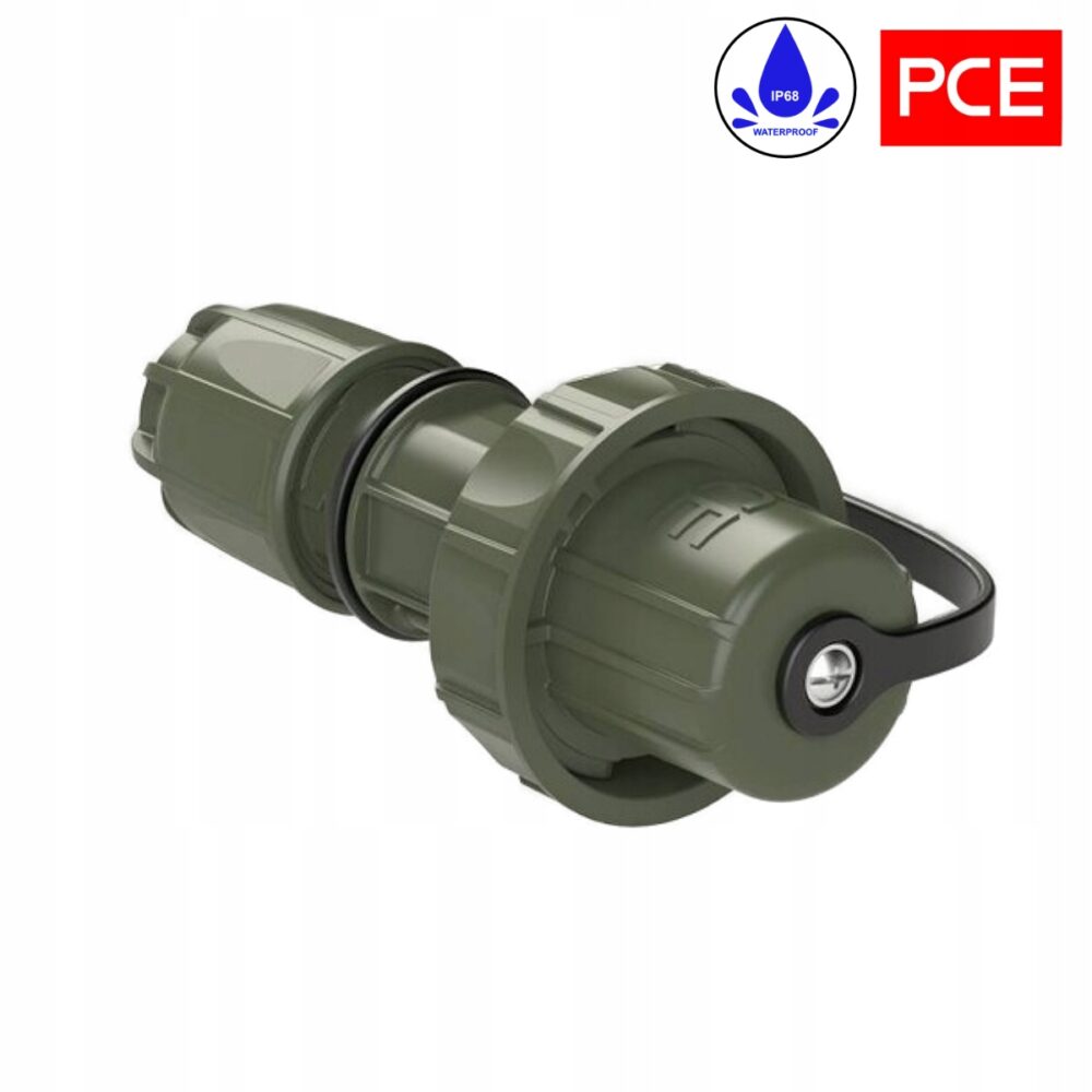 Fiche VERTE MILITAIRE 16A IP68 PCE 20051-U