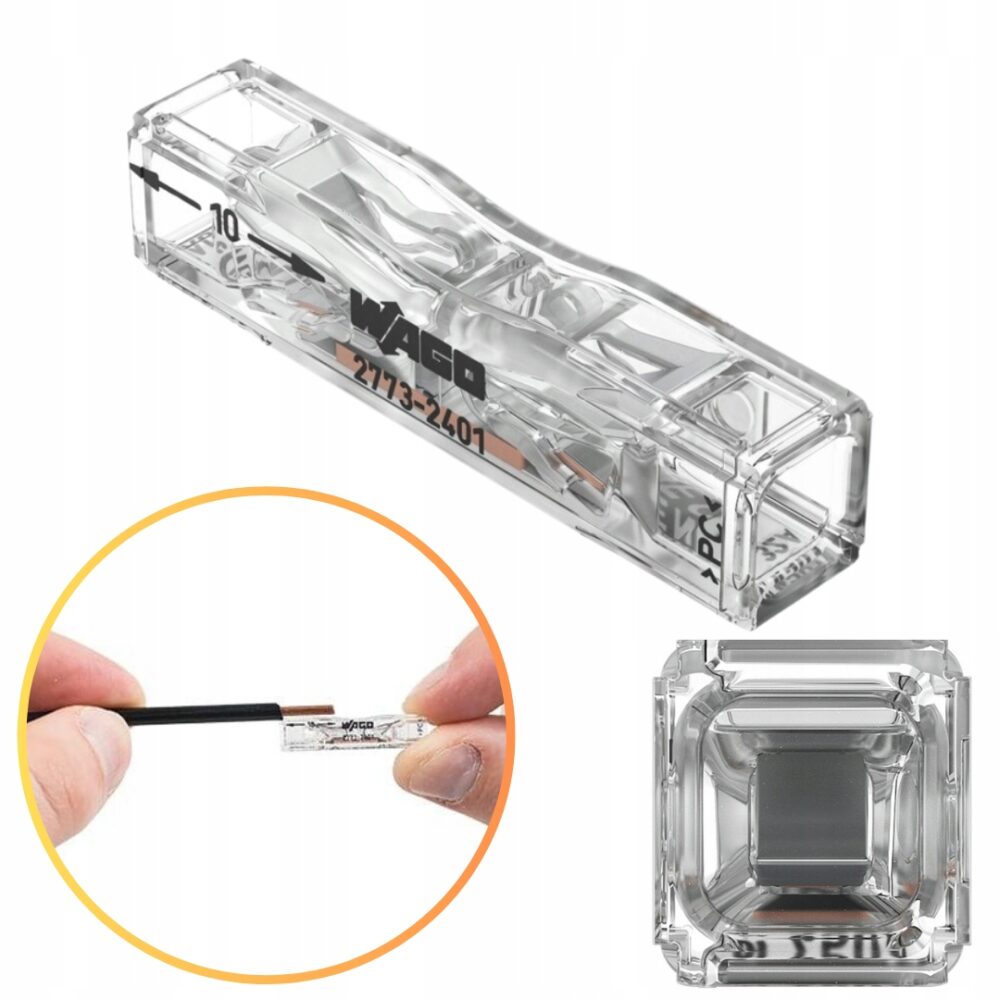 WAGO Connecteur rapide Connecteur rapide TRAVERSANT 2×0,75-4mm² 2773-2401 1 pièce