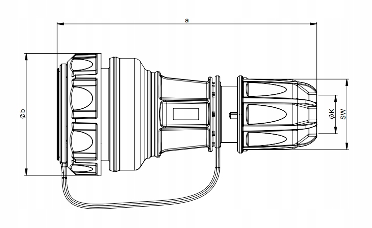 Prise mobile MILITAIRE PCE 16A IP68 20241-U
