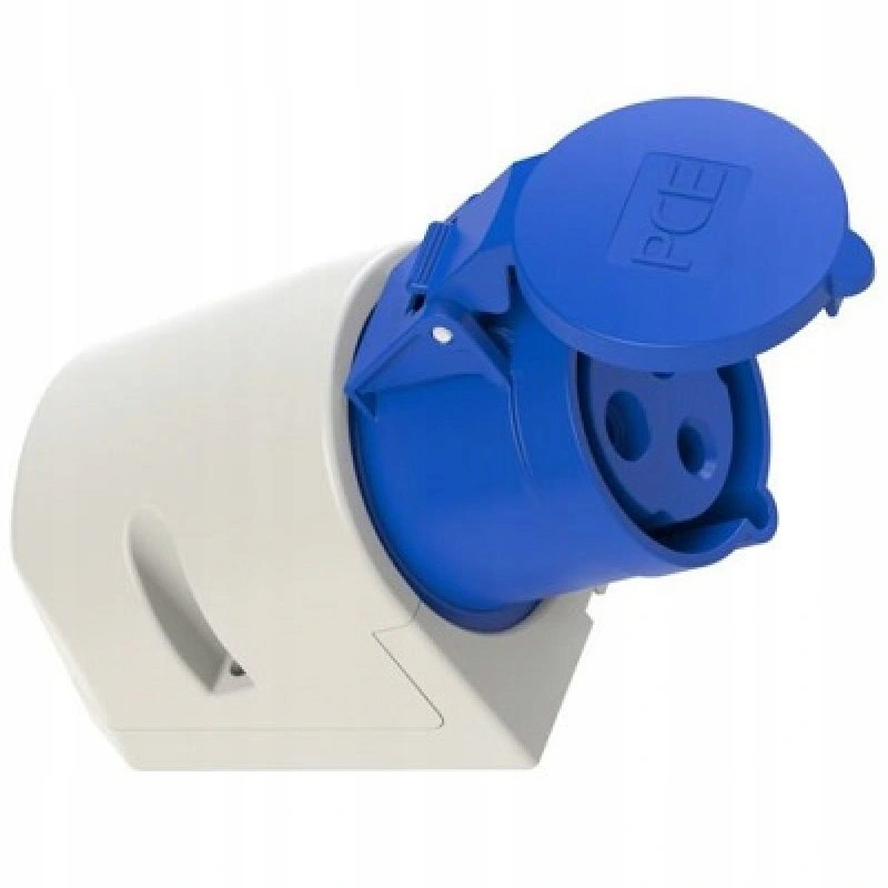 Prise fixe PCE gris-bleu 113-6 16A 3 broches CEE 230V