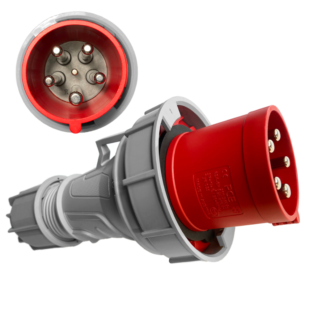 Wtyczka przenośna PCE 63A 5P 400V 6h IP66/67 035-6