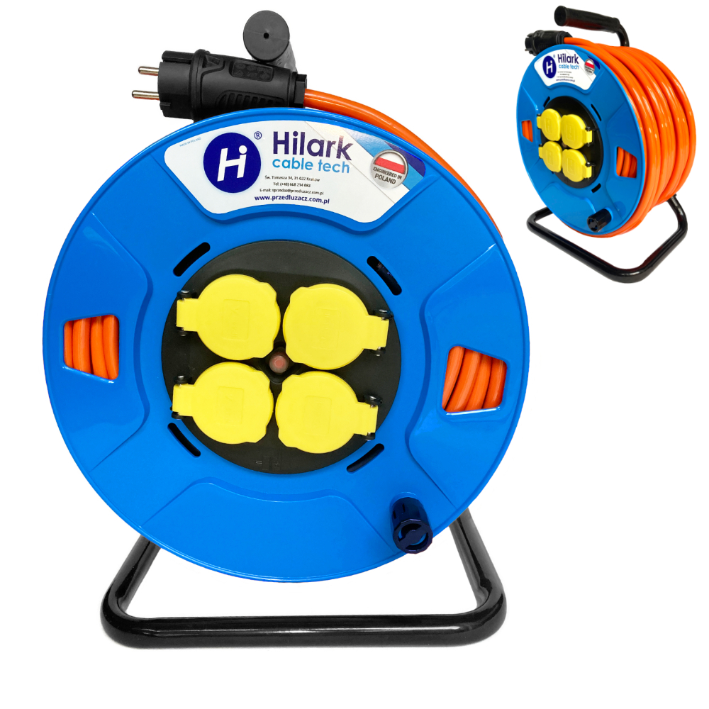 Rallonges H07BQ-F orange 3g1,5 enrouleur ECO chantier