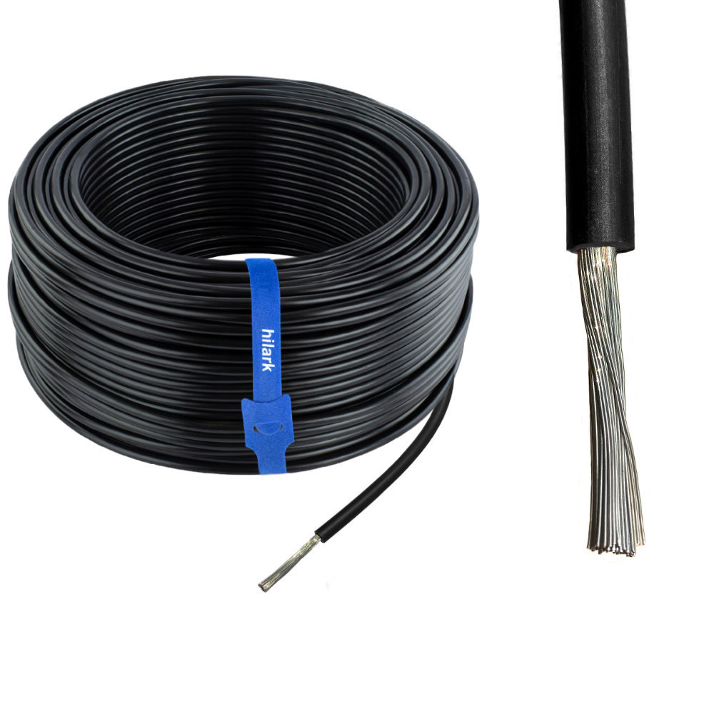 Câbles solaires noirs 1×4mm²