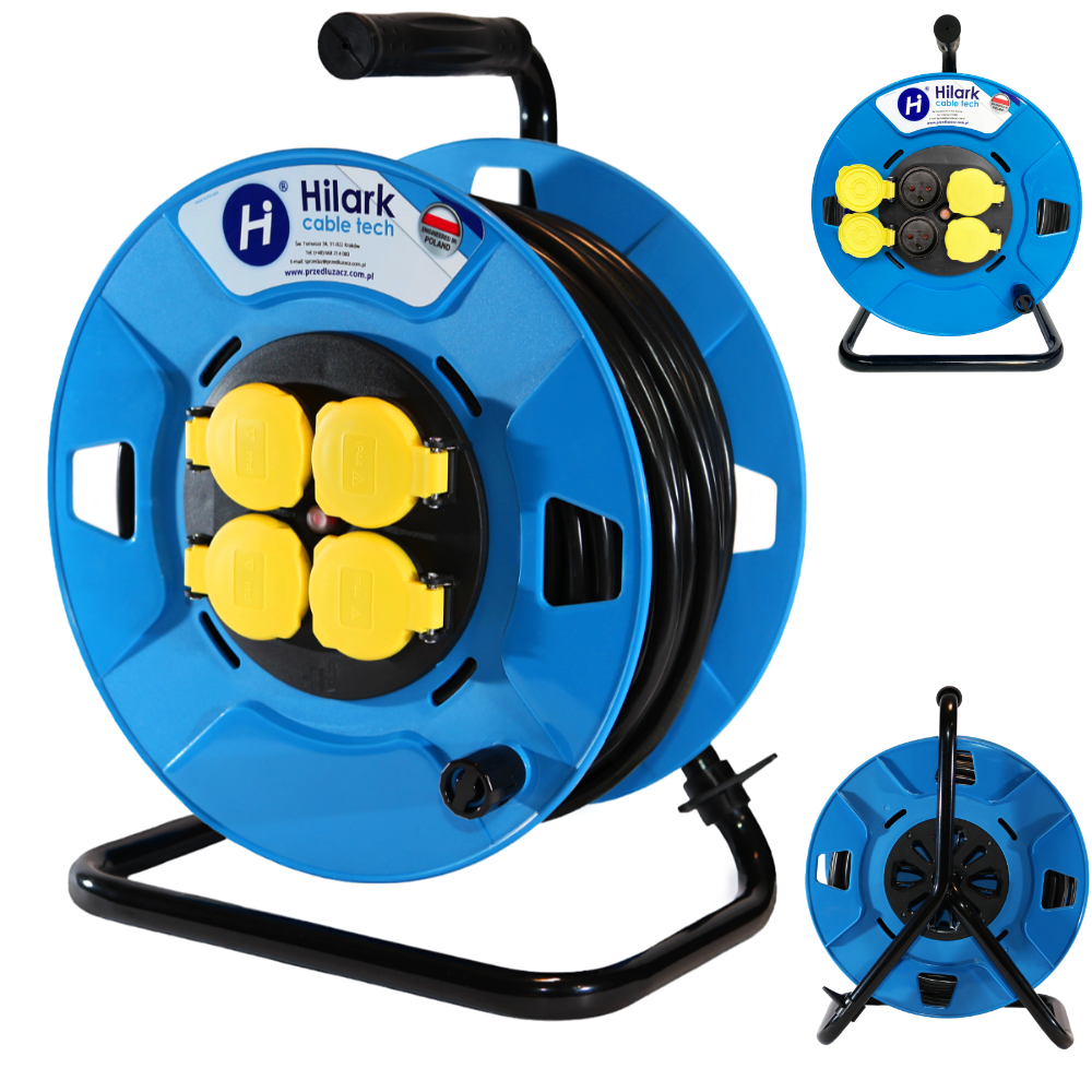 Rallonge renforcée 3G1,5mm² sur enrouleur de jardin 1m