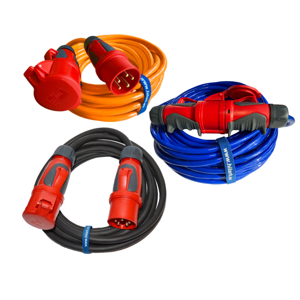 Rallonges triphasées CEE avec grip