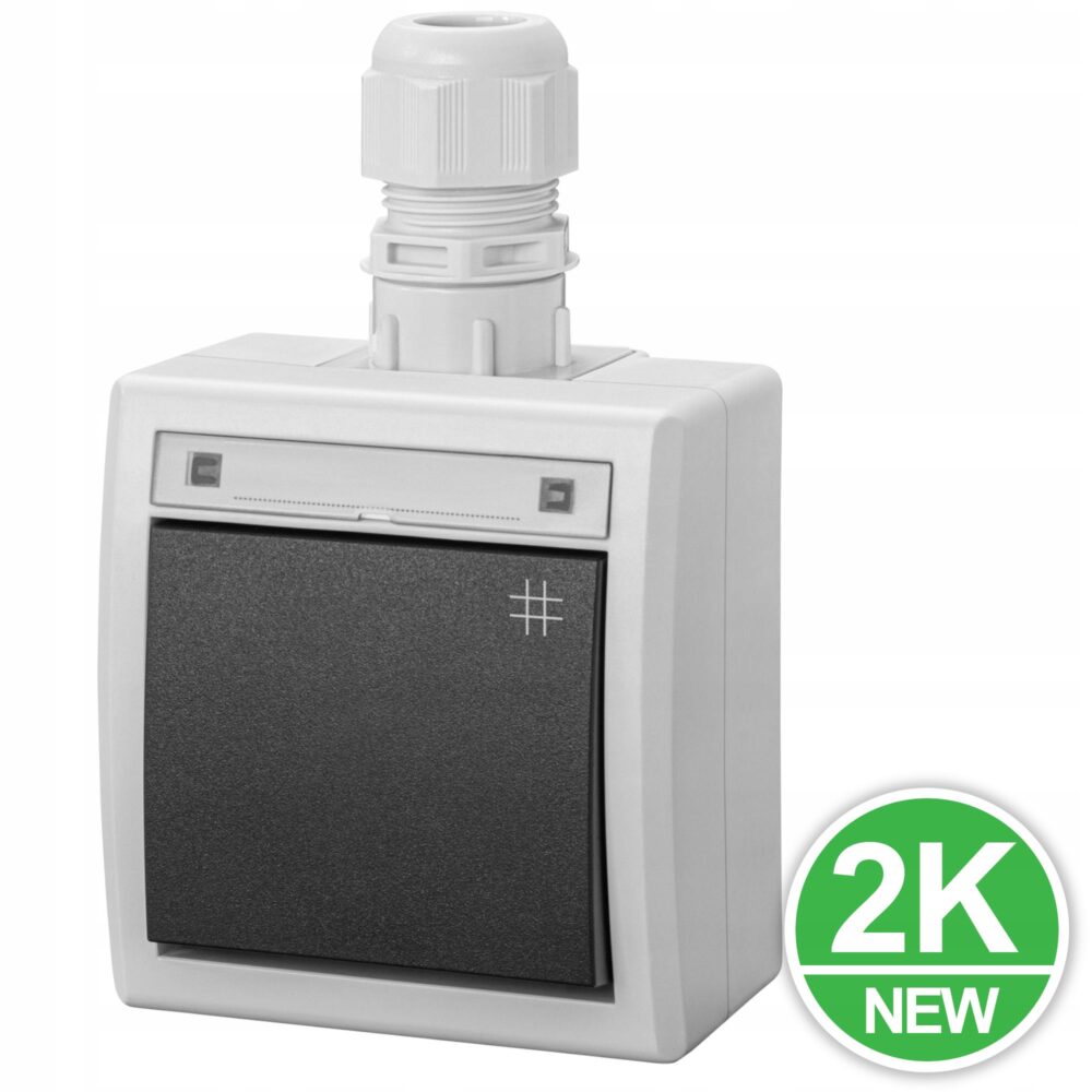 AQUANT 2K CONNECTEUR CROISÉ TBT IP65 GRIS 5006-65