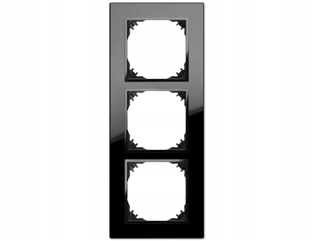 Plaque triple Elektro-Plast Nasielsk noir 3873-61