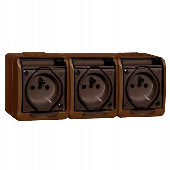 Prise de Courant Murale Elektro-Plast Marron 0323-05