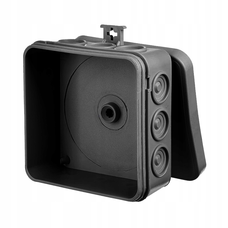 Boîte étanche murale Elektro-Plast noire 85×85 mm IP55 0297-02
