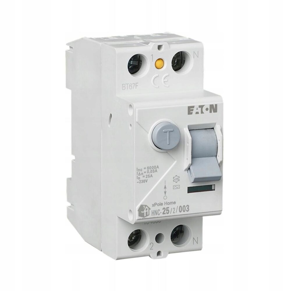 Interrupteur différentiel Eaton 230 V IP20 25 A 194690