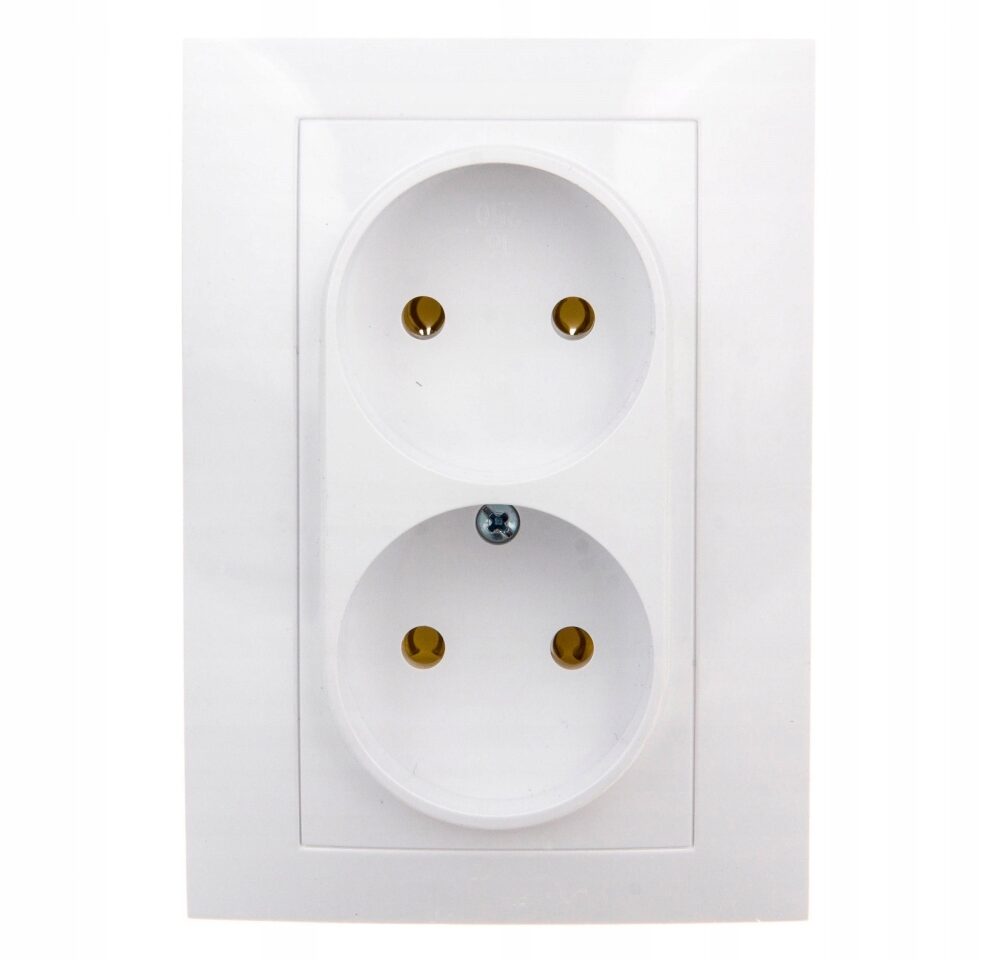 Prise double Elektro-Plast Nasielsk Carla blanche 1741-00