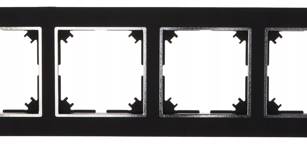 Cadre quadruple Santra noir 4174-46