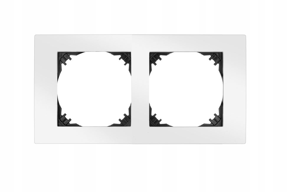 Cadre double Elektro-Plast blanc 3872-00