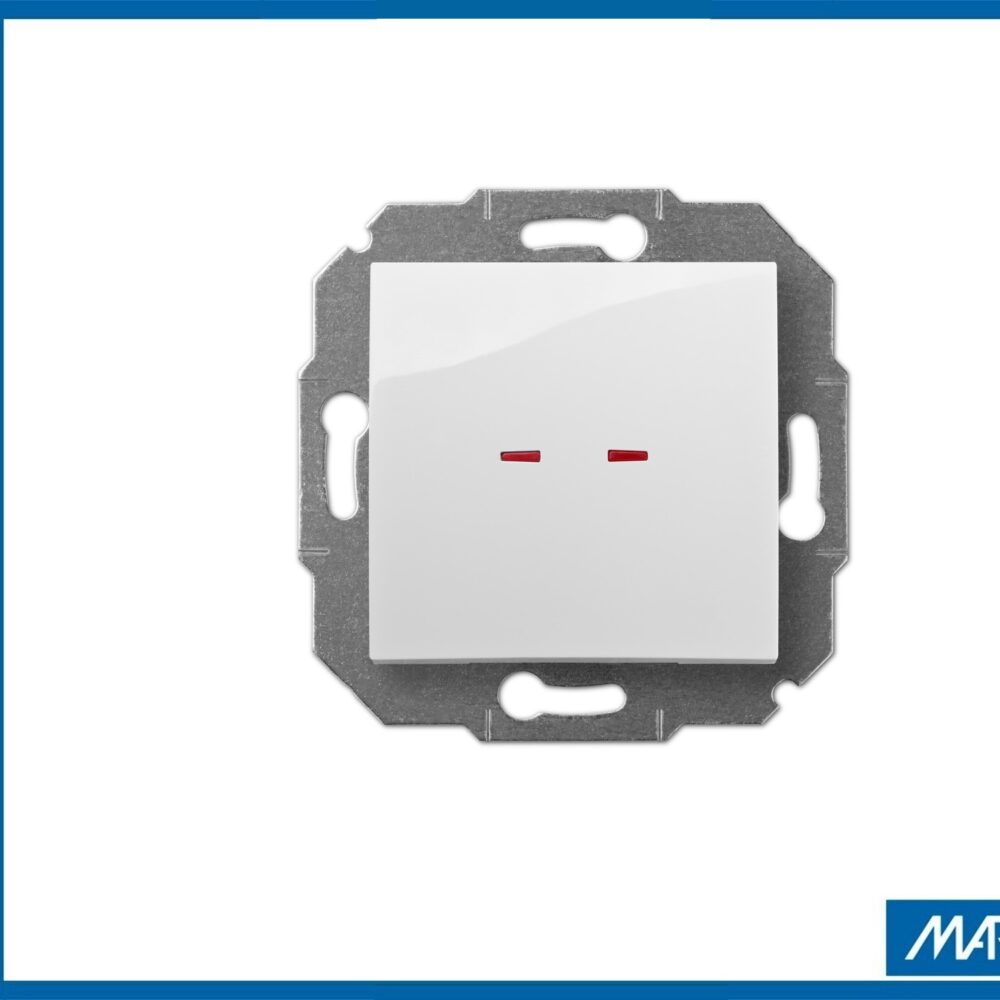 Interrupteur simple Encastré Elektro-Plast blanc 1726-10