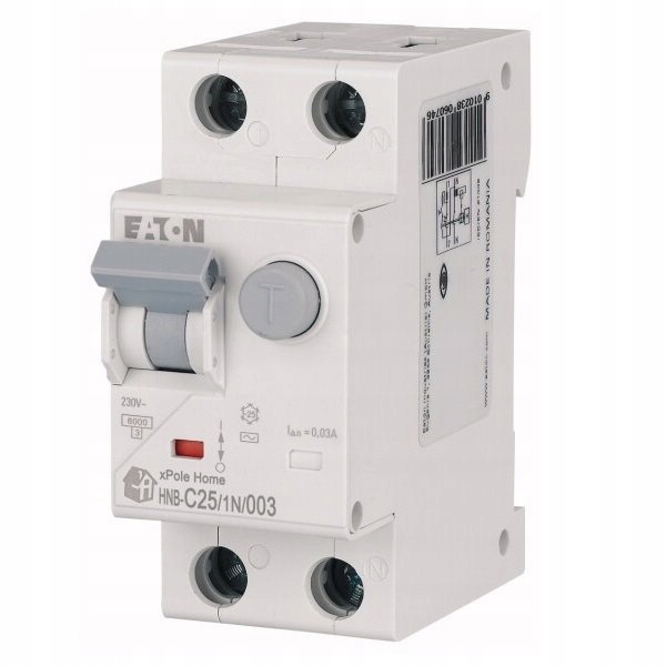 Interrupteur différentiel Eaton 230 V IP20 16 A 195121