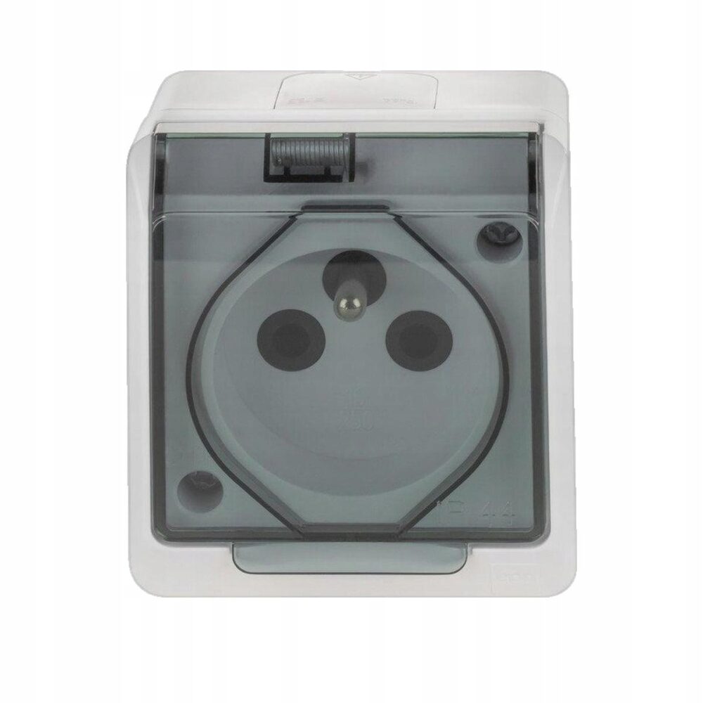 Prise Électrique Étanche Elektro-Plast Blanc 1024-00