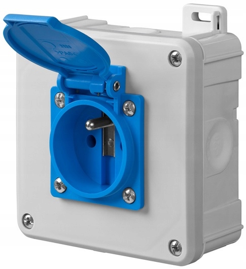 Prise Murale Électrique Elektro-Plast Nasielsk grise 6150-00