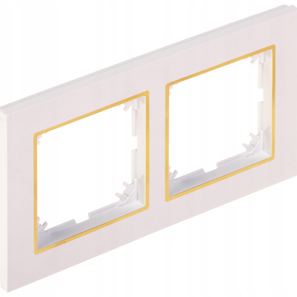 Cadre double Elektro-Plast Nasielsk blanc 4172-27