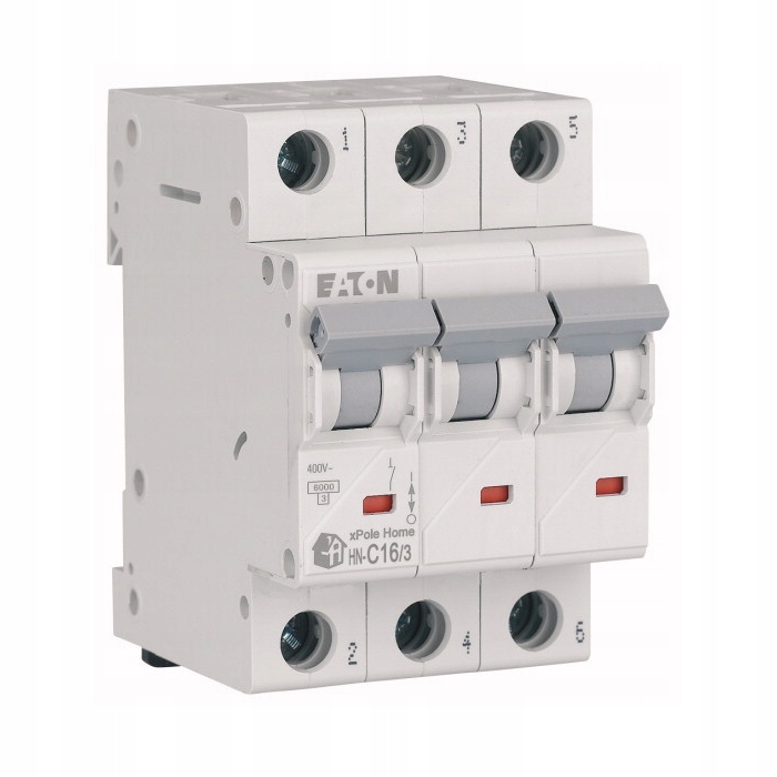 EATON Disjoncteur magnétothermique HN 3P C16A 6kA 194891