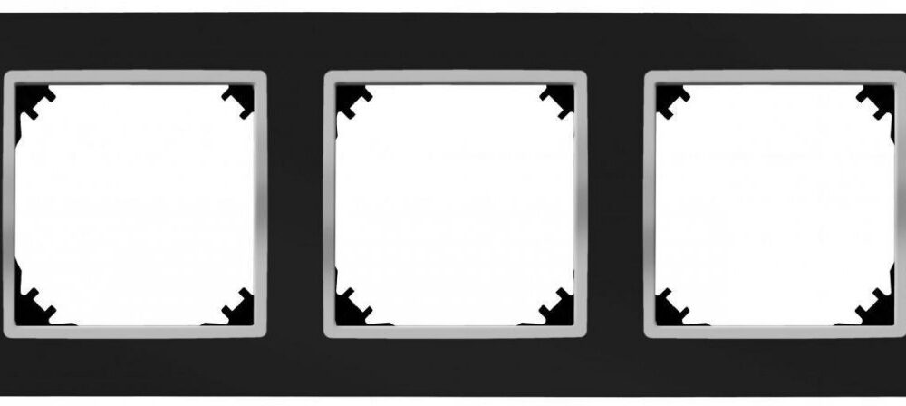 Cadre triple Elektro-Plast Nasielsk noir 4173-46
