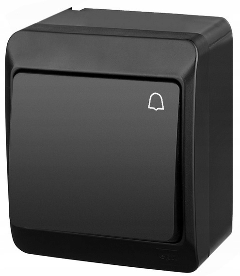 Interrupteur simple classique Elektro-Plast noir 0337-09