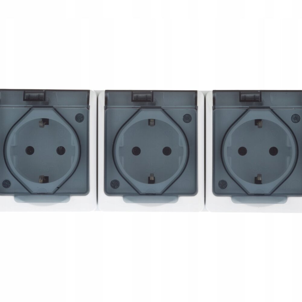 Prise Électrique Étanche Elektro-Plast Nasielsk Gris 0326-01