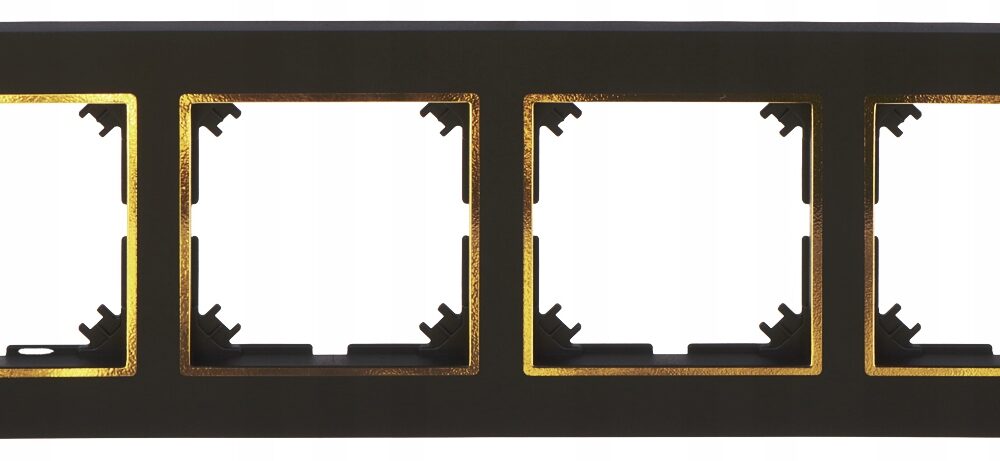 Cadre quadruple Santra noir 4174-47