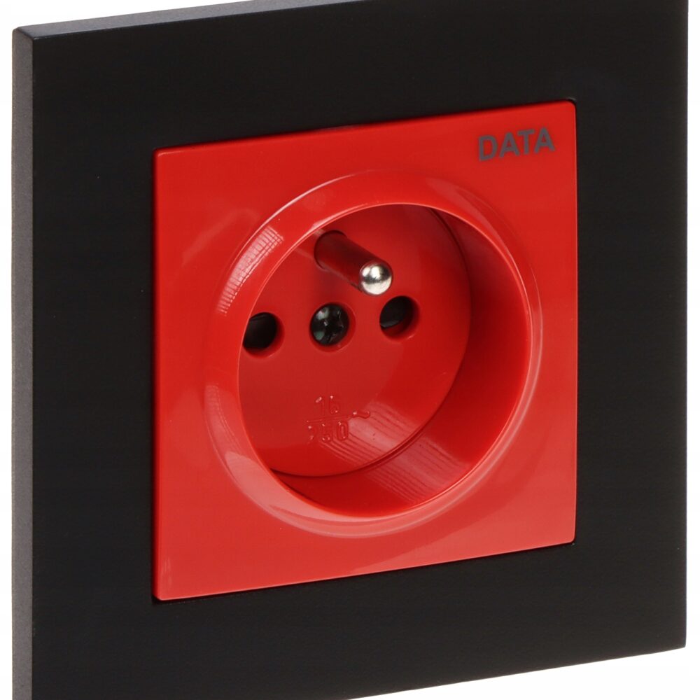 Prise Électrique Murale Elektro-Plast Noir 4142-19