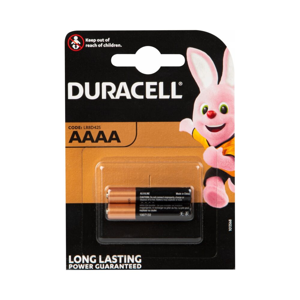 2x pile ULTRA alcaline AAAA 1,5V Duracell 3843-16