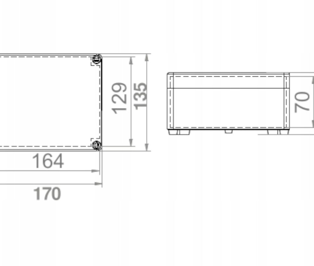 Boîte électrique de surface Elektro-Plast Nasielsk 135 x 170 x 85 mm