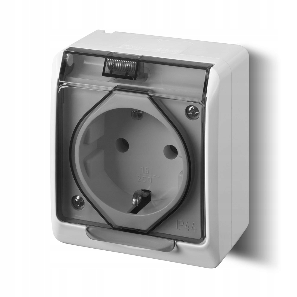 Prise Électrique Étanche Elektro-Plast Nasielsk Blanc 0324-01