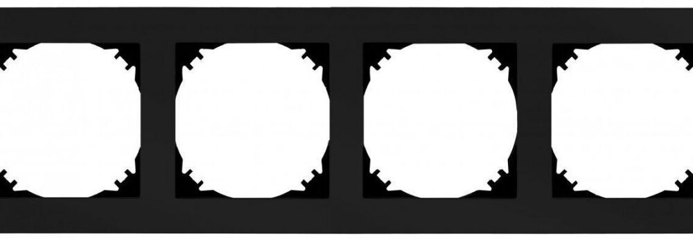 SANTRA Cadre quadruple noir 4174-09