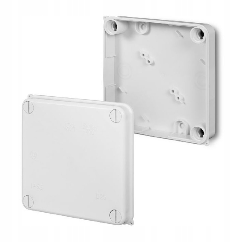 Boîtier étanche PK-3 en saillie vide 135x135x42 blanc IP55 Elektro-Plast
