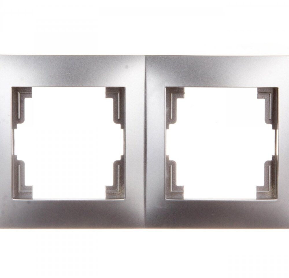 Cadre double Elektro-Plast Nasielsk argenté 1772-06