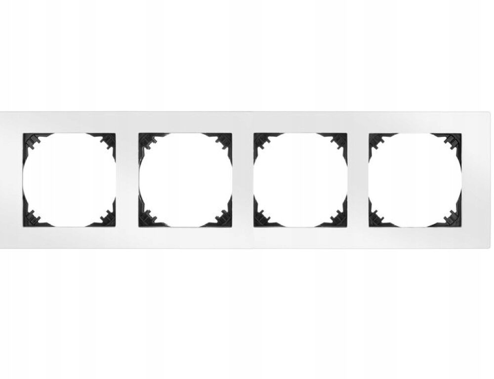 Cadre quadruple Elektro-Plast Nasielsk blanc 3874-00