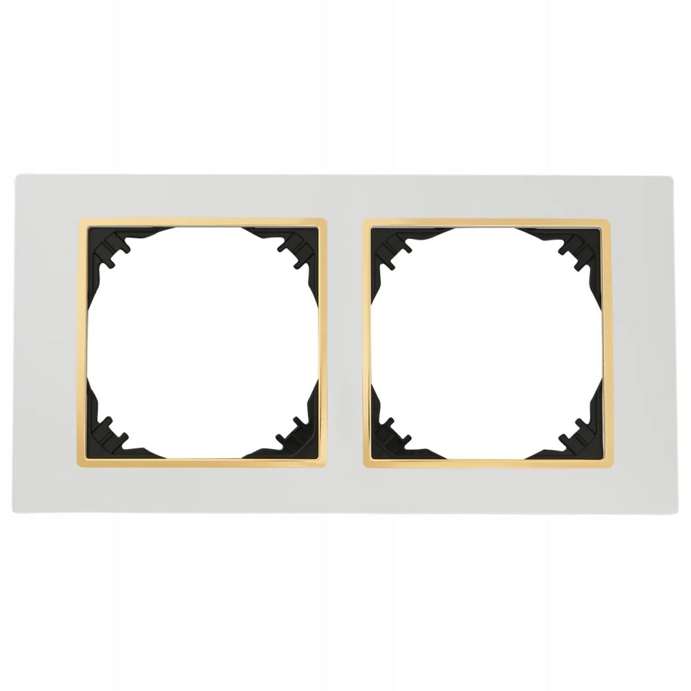 Cadre double Elektro-Plast blanc 3872-27