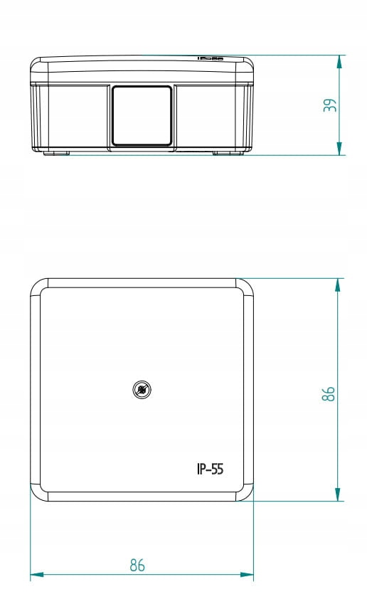 Boîte électrique saillie Elektro-Plast 90 x 90 x 40 mm 0226-60