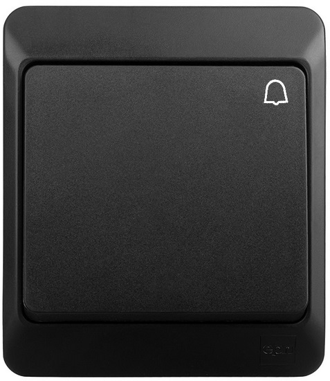 Interrupteur simple classique Elektro-Plast noir 0337-09