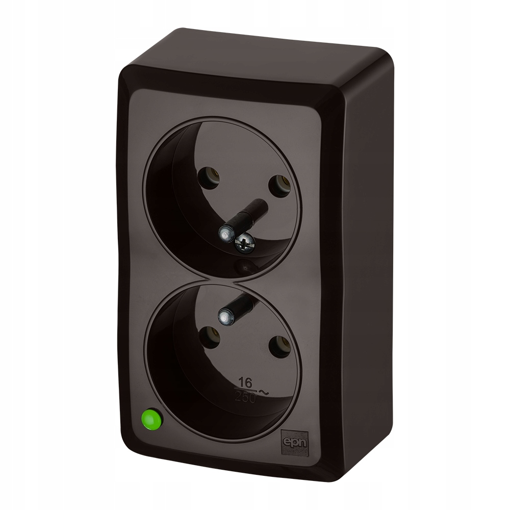 Prise Murale Elektro-Plast Marron 3743-05
