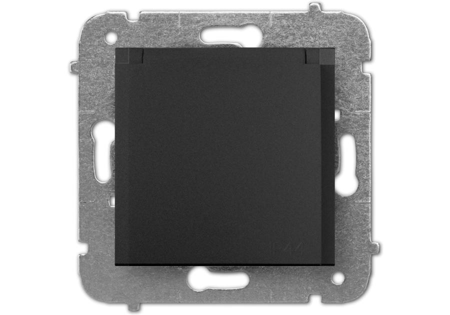 Prise Murale Elektro-Plast Nasielsk Noire 1736-19