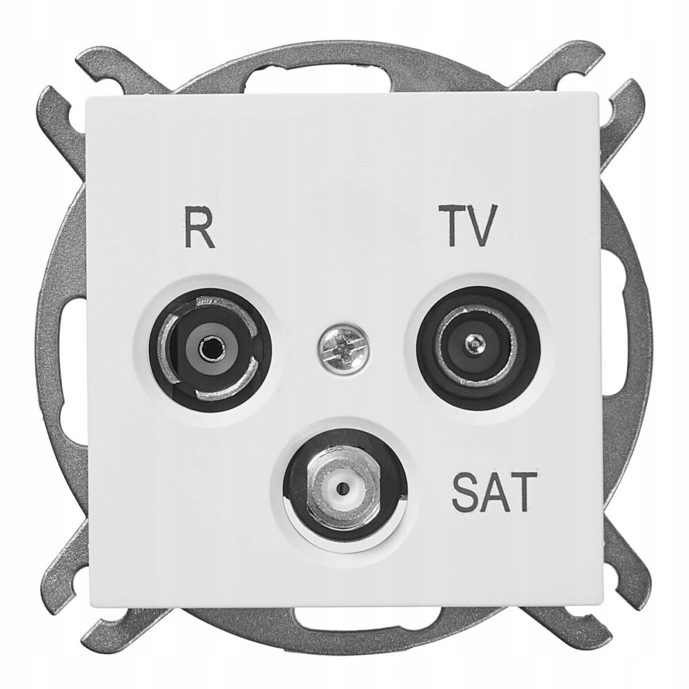 Prise RTV Blanche Vestra ELEKTRO-PLAST 3853-10