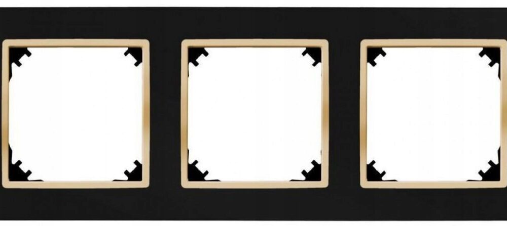 Cadre triple Elektro-Plast Nasielsk noir 4173-47