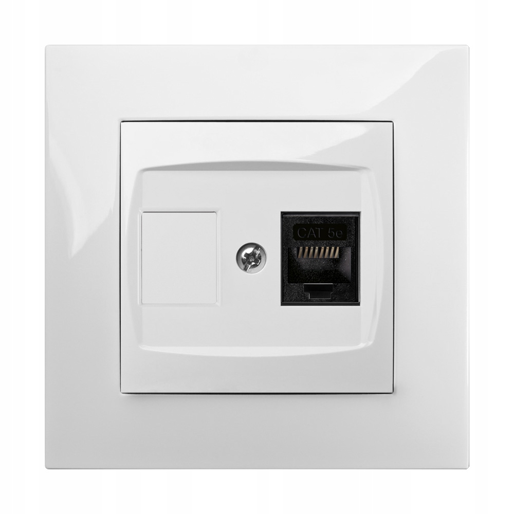 Prise Internet murale Elektro-Plast Nasielsk blanc 1748-10